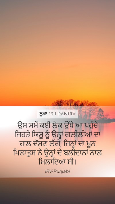 ਲੂਕਾ 13:1 PANIRV Mobile Phone Wallpaper - ਉਸ ਸਮੇਂ ਕਈ ਲੋਕ ਉੱਥੇ - Mobile Bible Verse Wallpaper