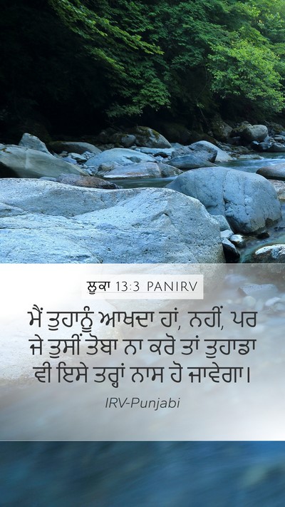 ਲੂਕਾ 13:3 PANIRV Bible Verse Image