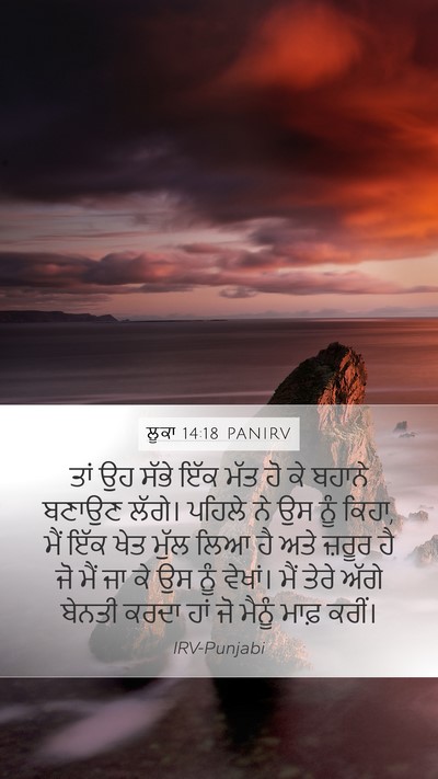 ਲੂਕਾ 14:18 PANIRV Bible Verse Image