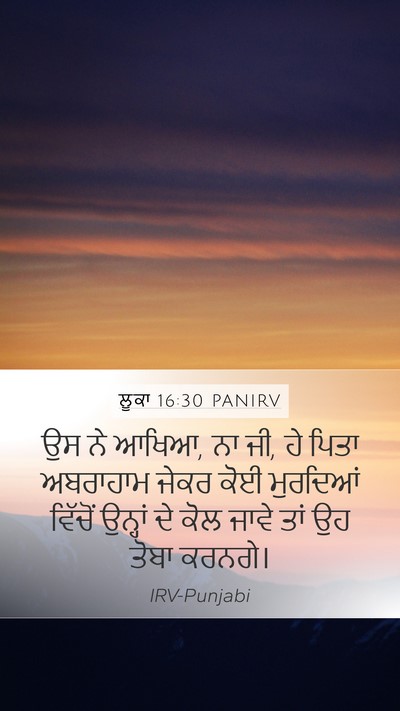 ਲੂਕਾ 16:30 PANIRV Bible Verse Image