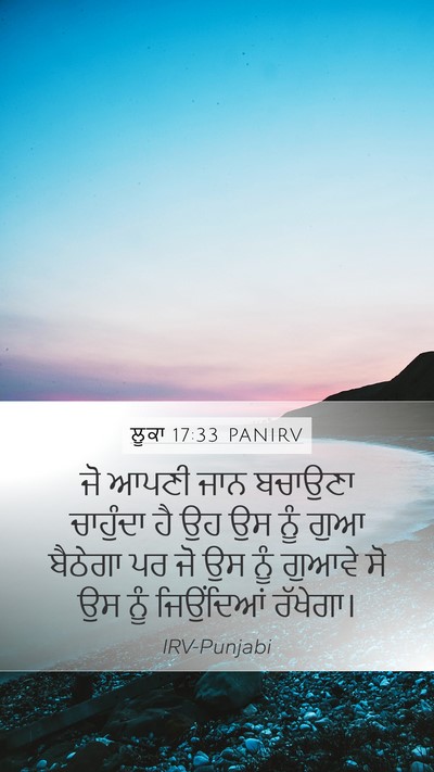 ਲੂਕਾ 17:33 PANIRV Bible Verse Image