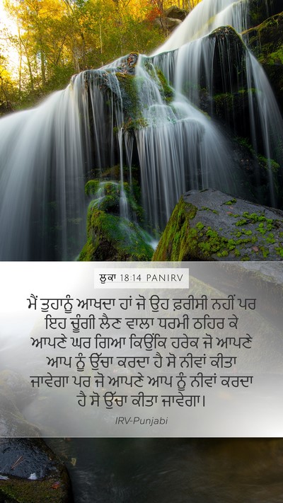 ਲੂਕਾ 18:14 PANIRV Bible Verse Image