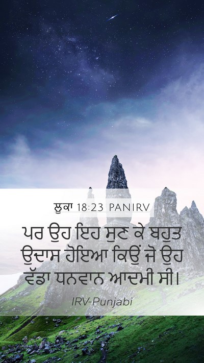 ਲੂਕਾ 18:23 PANIRV Bible Verse Image