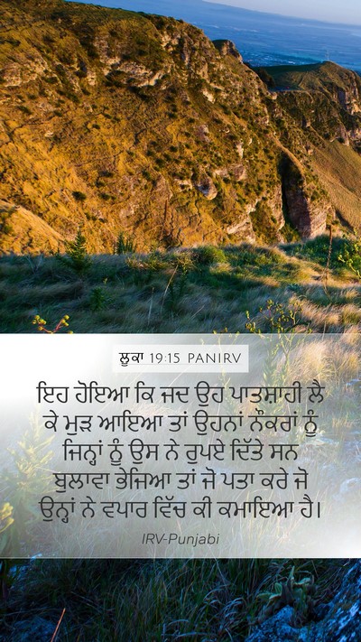 ਲੂਕਾ 19:15 PANIRV Bible Verse Image
