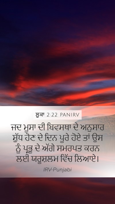 ਲੂਕਾ 2:22 PANIRV Bible Verse Image