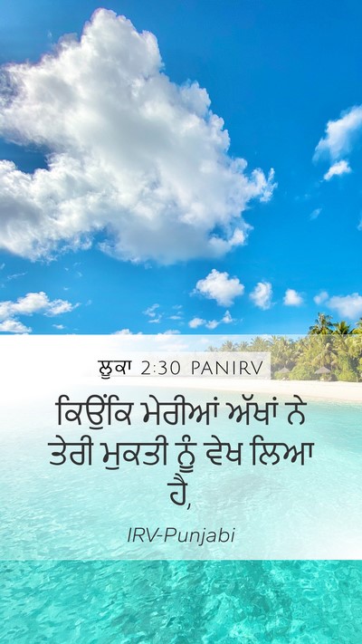 ਲੂਕਾ 2:30 PANIRV Bible Verse Image