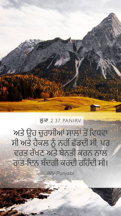 ਲੂਕਾ 2:37 PANIRV Bible Verse Image
