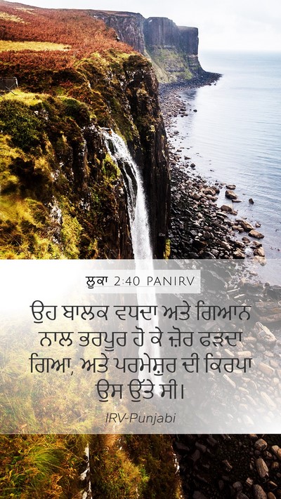 ਲੂਕਾ 2:40 PANIRV Bible Verse Image