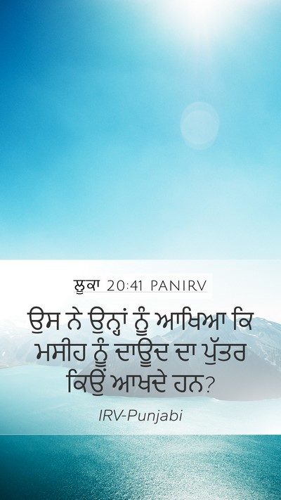 ਲੂਕਾ 20:41 PANIRV Bible Verse Image