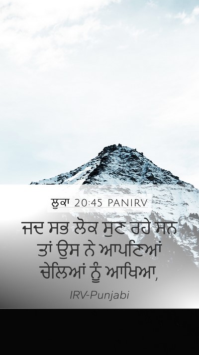 ਲੂਕਾ 20:45 PANIRV Bible Verse Image