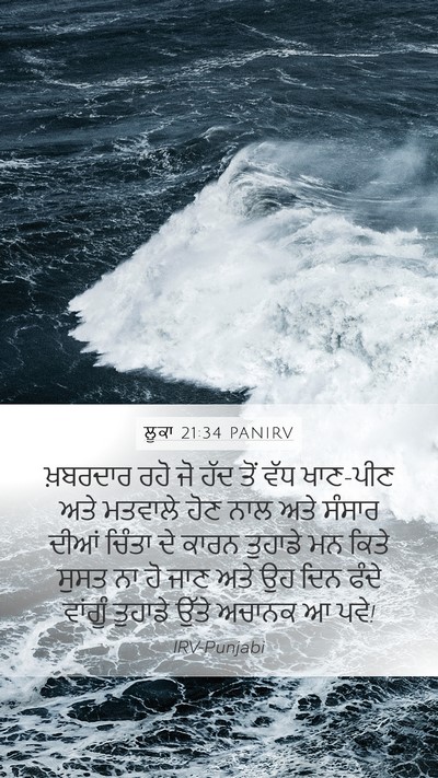 ਲੂਕਾ 21:34 PANIRV Bible Verse Image
