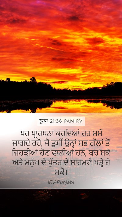 ਲੂਕਾ 21:36 PANIRV Bible Verse Image