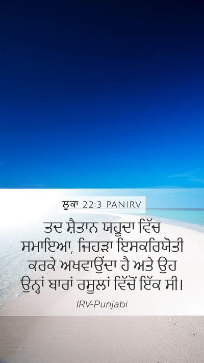 ਲੂਕਾ 22:3 PANIRV Bible Verse Image