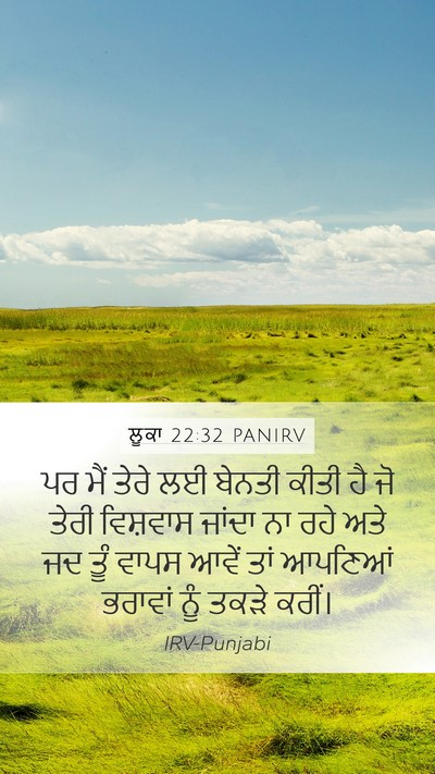 ਲੂਕਾ 22:32 PANIRV Bible Verse Image