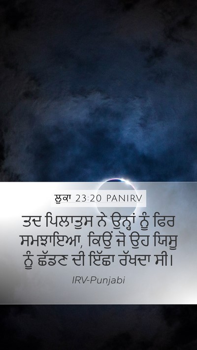 ਲੂਕਾ 23:20 PANIRV Bible Verse Image