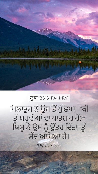 ਲੂਕਾ 23:3 PANIRV Mobile Phone Wallpaper - ਪਿਲਾਤੁਸ ਨੇ ਉਸ ਤੋਂ - Mobile Bible Verse Wallpaper