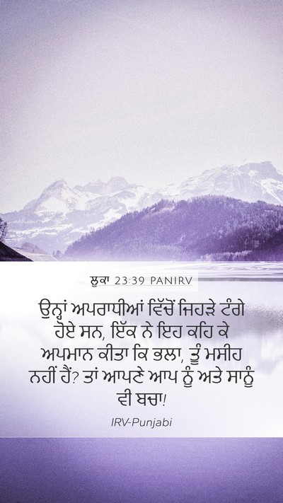 ਲੂਕਾ 23:39 PANIRV Bible Verse Image