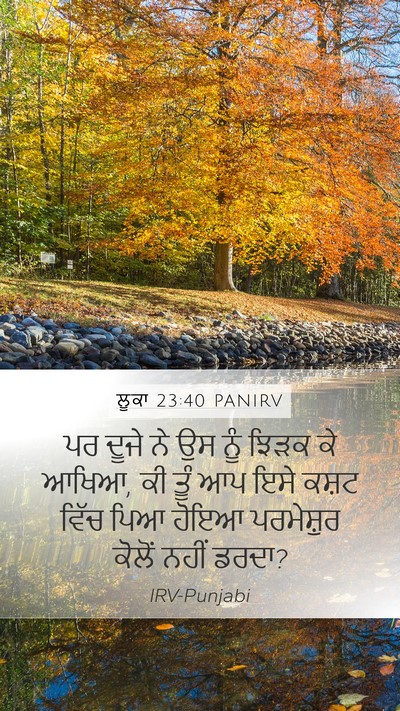 ਲੂਕਾ 23:40 PANIRV Bible Verse Image