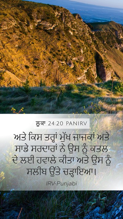 ਲੂਕਾ 24:20 PANIRV Mobile Phone Wallpaper - ਅਤੇ ਕਿਸ ਤਰ੍ਹਾਂ - Mobile Bible Verse Wallpaper