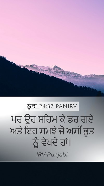 ਲੂਕਾ 24:37 PANIRV Bible Verse Image