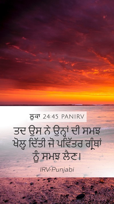 ਲੂਕਾ 24:45 PANIRV Bible Verse Image