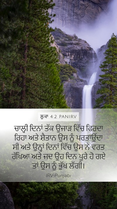 ਲੂਕਾ 4:2 PANIRV Bible Verse Image