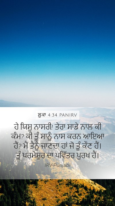 ਲੂਕਾ 4:34 PANIRV Bible Verse Image