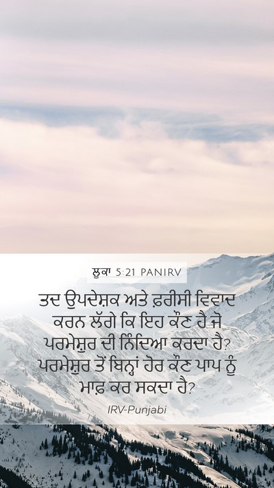 ਲੂਕਾ 5:21 PANIRV Bible Verse Image