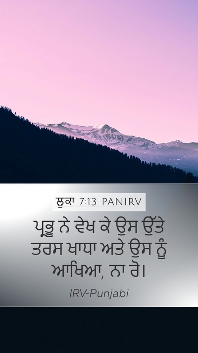 ਲੂਕਾ 7:13 PANIRV Bible Verse Image