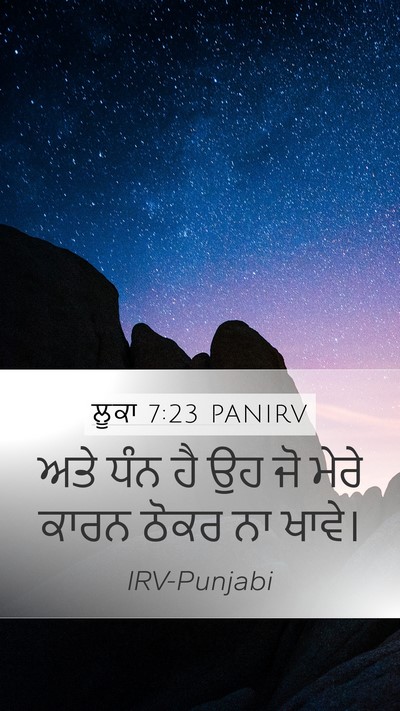 ਲੂਕਾ 7:23 PANIRV Bible Verse Image