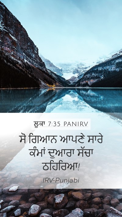 ਲੂਕਾ 7:35 PANIRV Bible Verse Image