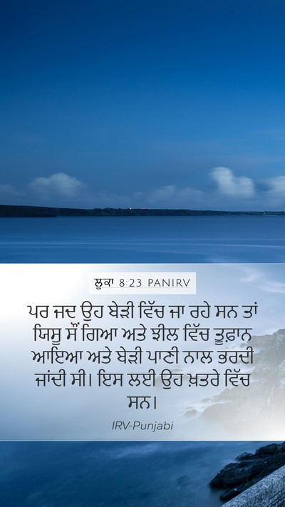 ਲੂਕਾ 8:23 PANIRV Bible Verse Image