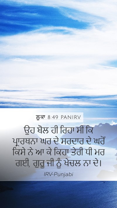 ਲੂਕਾ 8:49 PANIRV Bible Verse Image