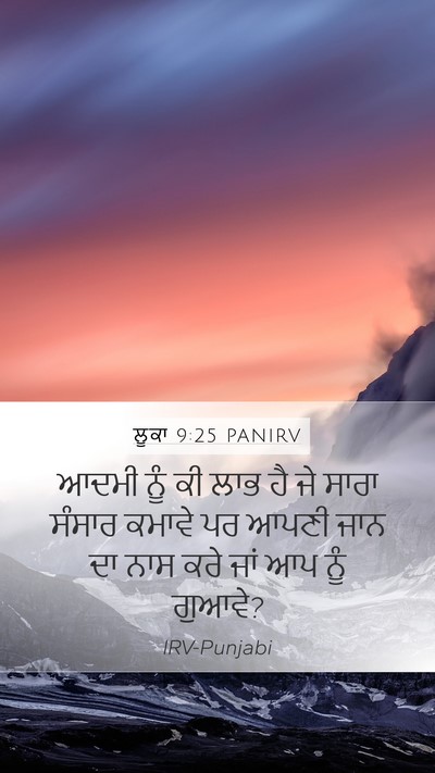 ਲੂਕਾ 9:25 PANIRV Bible Verse Image