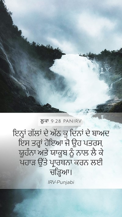 ਲੂਕਾ 9:28 PANIRV Bible Verse Image