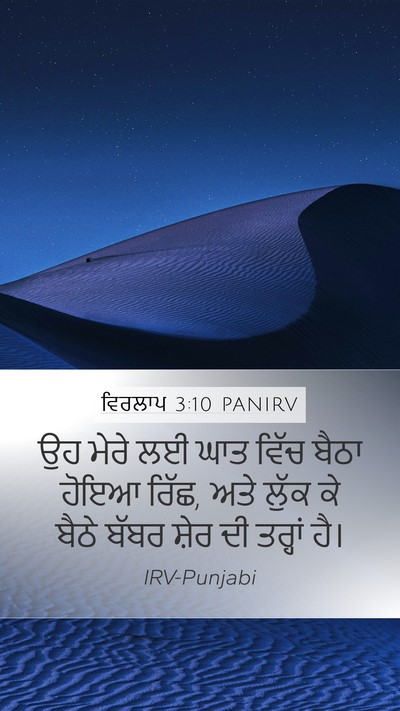 ਵਿਰਲਾਪ 3:10 PANIRV Bible Verse Image