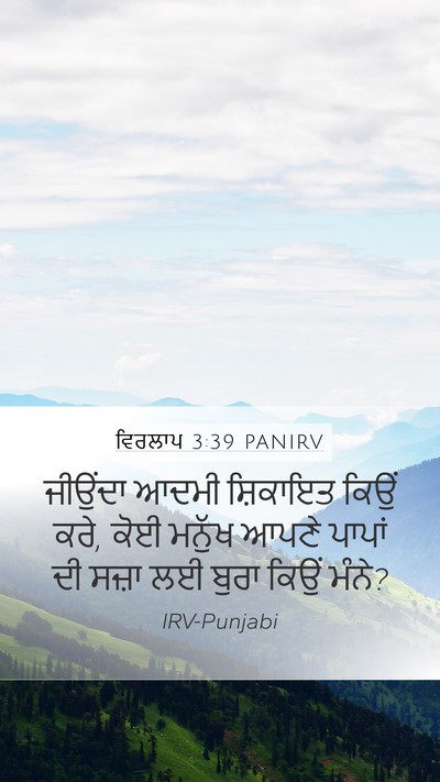 ਵਿਰਲਾਪ 3:39 PANIRV Bible Verse Image