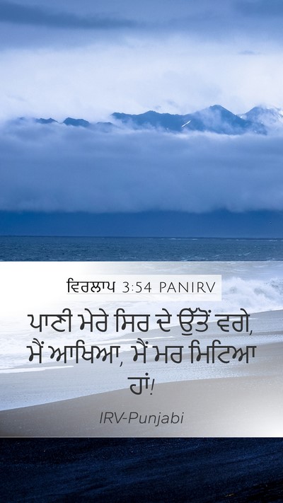 ਵਿਰਲਾਪ 3:54 PANIRV Bible Verse Image