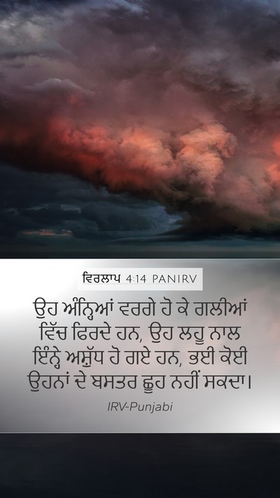 ਵਿਰਲਾਪ 4:14 PANIRV Bible Verse Image