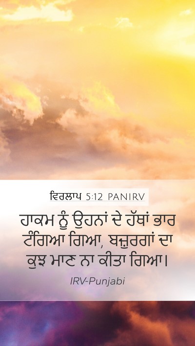 ਵਿਰਲਾਪ 5:12 PANIRV Bible Verse Image