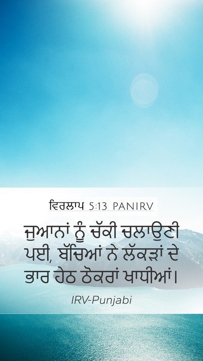 ਵਿਰਲਾਪ 5:13 PANIRV Bible Verse Image
