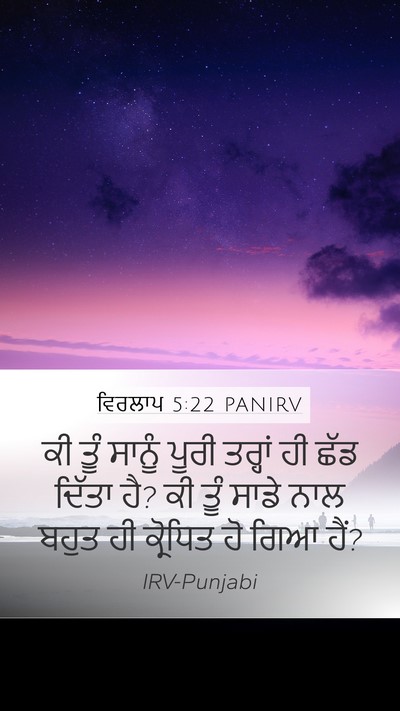 ਵਿਰਲਾਪ 5:22 PANIRV Bible Verse Image
