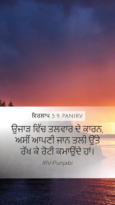 ਵਿਰਲਾਪ 5:9 PANIRV Bible Verse Image