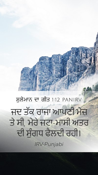 ਸੁਲੇਮਾਨ ਦਾ ਗੀਤ 1:12 PANIRV Bible Verse Image
