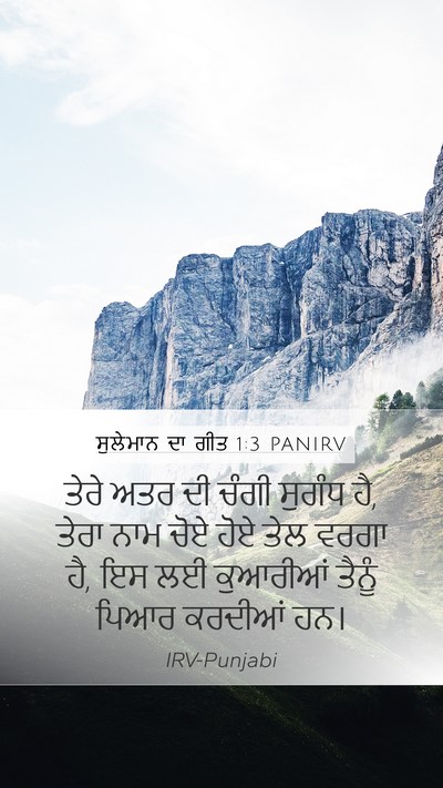 ਸੁਲੇਮਾਨ ਦਾ ਗੀਤ 1:3 PANIRV Bible Verse Image
