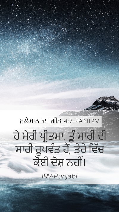 ਸੁਲੇਮਾਨ ਦਾ ਗੀਤ 4:7 PANIRV Bible Verse Image