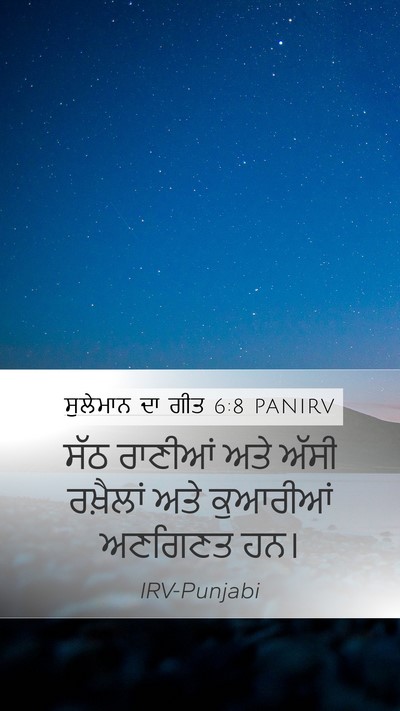 ਸੁਲੇਮਾਨ ਦਾ ਗੀਤ 6:8 PANIRV Bible Verse Image
