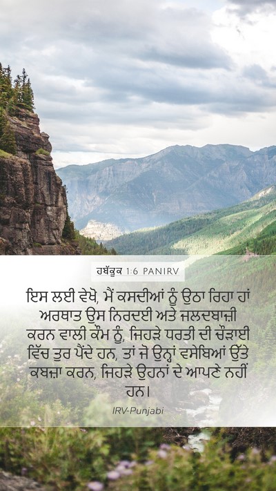 ਹਬੱਕੂਕ 1:6 PANIRV Bible Verse Image