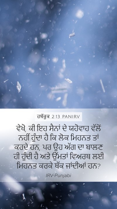ਹਬੱਕੂਕ 2:13 PANIRV Bible Verse Image
