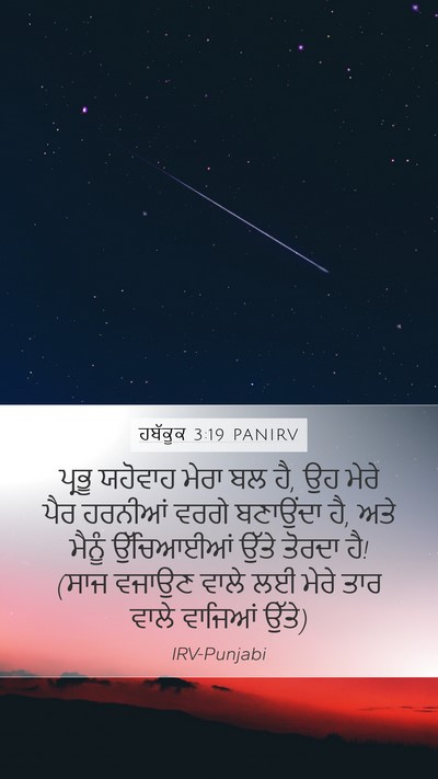 ਹਬੱਕੂਕ 3:19 PANIRV Mobile Phone Wallpaper - ਪ੍ਰਭੂ ਯਹੋਵਾਹ ਮੇਰਾ - Mobile Bible Verse Wallpaper